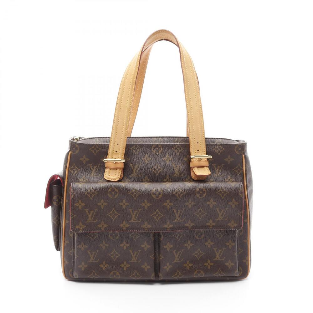Louis Vuitton Multiplicit Handbag Canvas Leather Monogram Brown